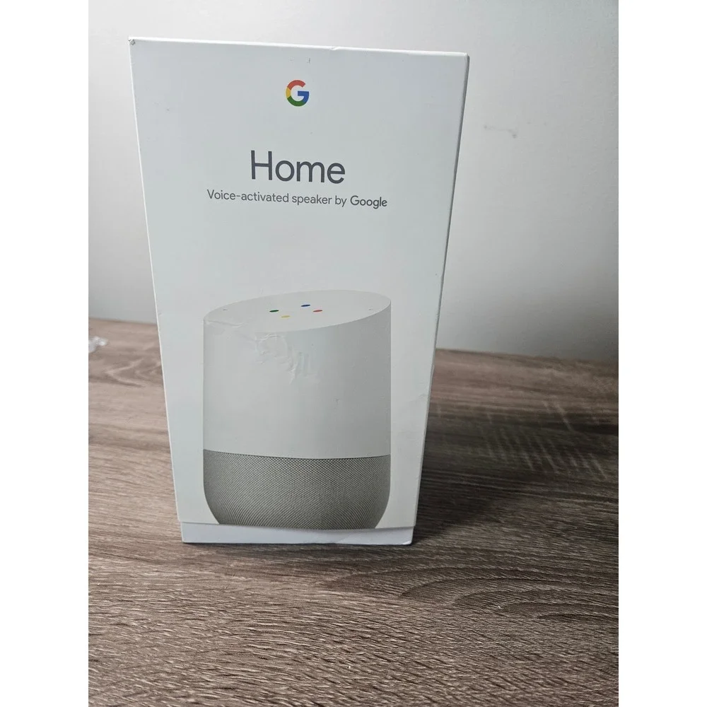 Google Home Smart Voice Activated Speaker White Slate GA3A00417A14